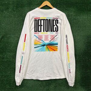Deftones North American Tour Nu Metal Band LS Shirt Size 2XL